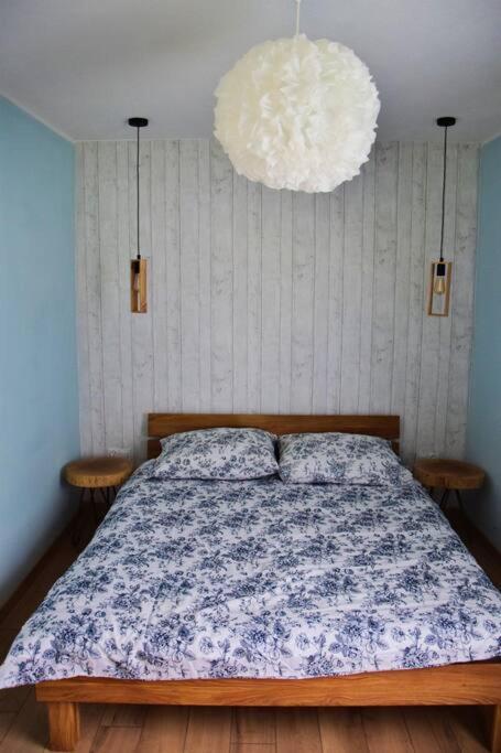 Pastelowy Domek Z Balia Elektryczna Z Jacuzzi Zalakowo Exterior foto